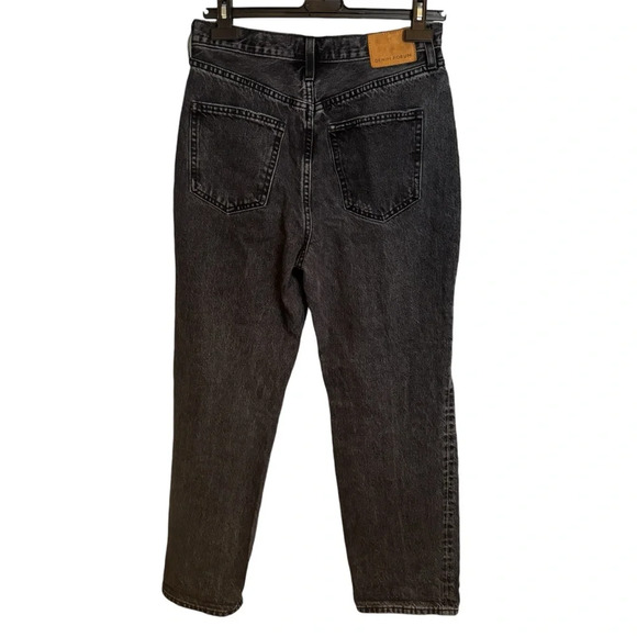 Aritzia Denim Forum The Joni High Rise Loose Jeans Size 28 Black Distressed READ - Picture 2 of 16